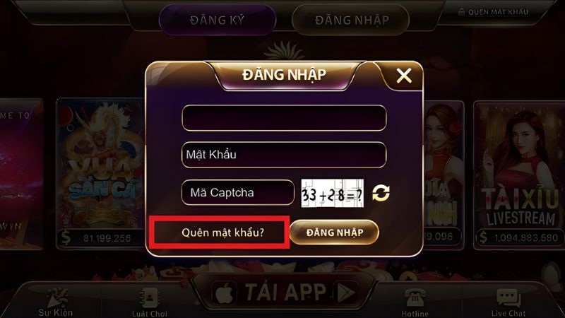 Khôi phục tài khoản do quên mật khẩu SunWin qua số điện thoại